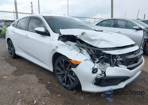 2020 Honda Civic Sport z USA, uszkodzony, nr VIN 2HGFC2F89LH504574